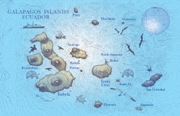 GALAPAGOS Islands-MAP