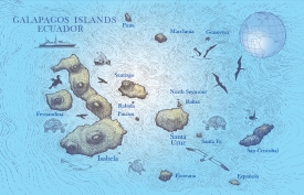 GALAPAGOS Islands-MAP